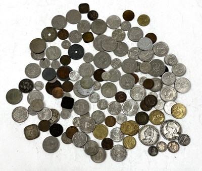 Lot 113 - Tin of Silver and Foreign Coinage