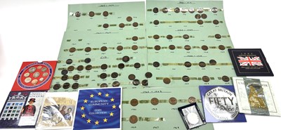 Lot 117 - Collection of 19th Century Pennies and Royal Mint Uncirculated Coinage