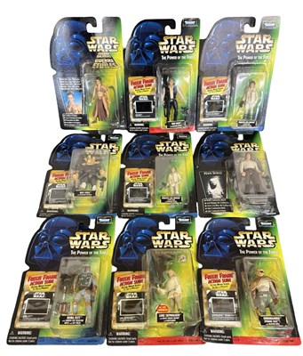 Lot 137 - STAR WARS: Nine carded Kenner action figures,...