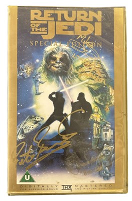 Lot 95 - STAR WARS: Return of the Jedi VHS tape,...