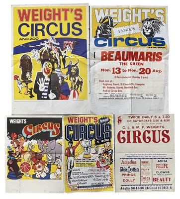 Lot 297 - A group of 5 vintage Weight's Circus...