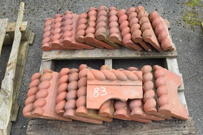 Lot 83 - Quantity of Victorian red rope top path edgings