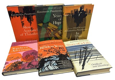 Lot 402 - KONSTANTIN PAUSTOVSKY DUSTJACKETS: 6 Titles:...