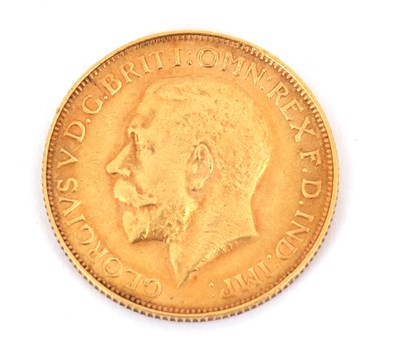 Lot 218 - A George V 1913 full sovereign, 8.0g