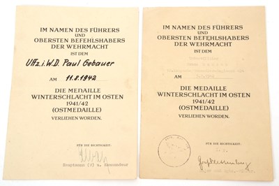 Lot 42 - WWIi German Eastern Front Citations