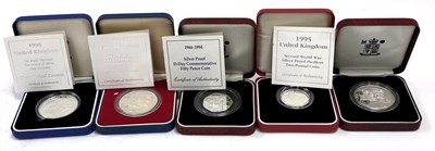 Lot 119 - ERII: Royal Mint Silver Proof Commemorative Coinage