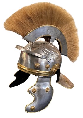 Lot 178 - A replica Roman Centurion costume helmet