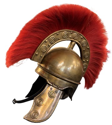 Lot 179 - A replica Roman Centurion costume helmet