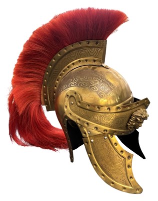 Lot 180 - A replica Roman Centurion costume helmet
