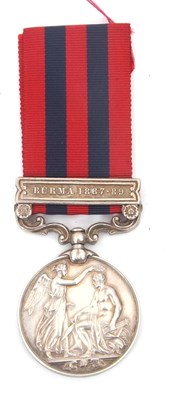 Lot 69 - Victorian India Service Medal with Burma Clasp 1887-89: Norfolk Regt