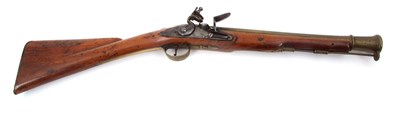 Lot 22 - A flint lock blunderbus, late 18c/ early 19c,...