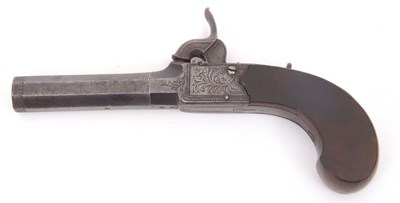 Lot 23 - A percussion pocket pistol circa 1840, the...