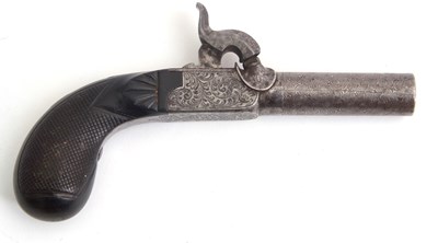 Lot 27 - A percussion pocket pistol, Circa 1840, no...