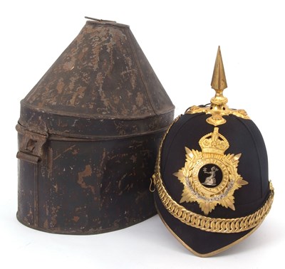 Lot 31 - Kings Crown Norfolk Regiment Officers Blue...