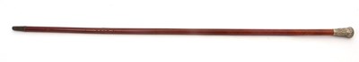 Lot 33 - A Norfolk Regiment topped walking cane,...