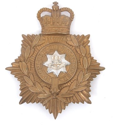 Lot 30A - A Royal Anglian Regiment brass helmet plate, o/r