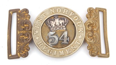 Lot 30E - A Victorian Officers waist belt clasp to the...