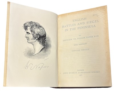 Lot 17 - LIEUT.-GEN SIR WILLIAM NAPIER: ENGLISH BATTLES...
