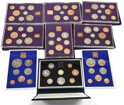 Lot 142 - 6 Royal Mint Proof Sets of Old Coinage 1970