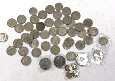 Lot 144 - Mixed UK Coinage Geo VI and ERII Half Crowns etc