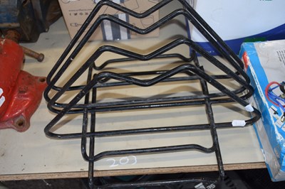Lot 203 - Pair of bike stands along with a double...