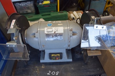 Lot 206 - Heavy duty bench grinder