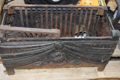 Lot 249 - Cast iron fire basket