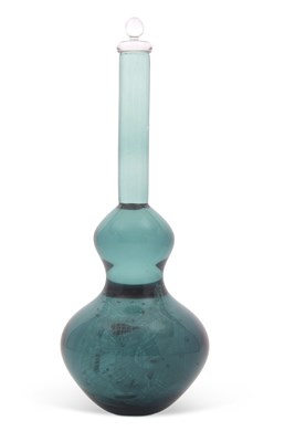 Lot 152 - L Thompson Studio Glass Vase of double gourd...