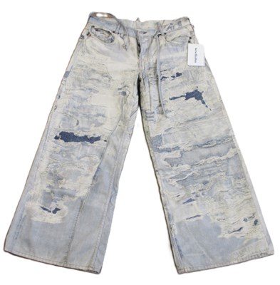 Lot 47 - Acne Studios: a pair of  wide leg printed...
