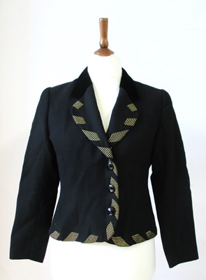 Lot 44 - Valentino: Miss V black jacket, with velvet...