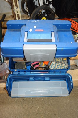 Lot 273 - Rubber made tool chest including tools