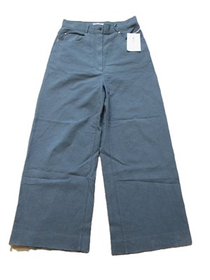 Lot 48 - Acne Studios: a pair of grey crinkle cotton...