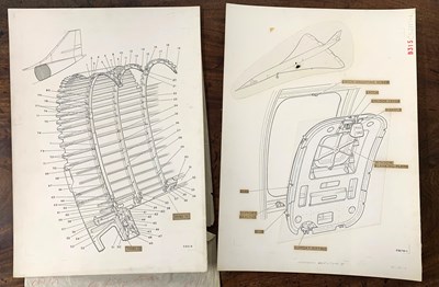 Lot 56 - British, 20th century, original Concorde...