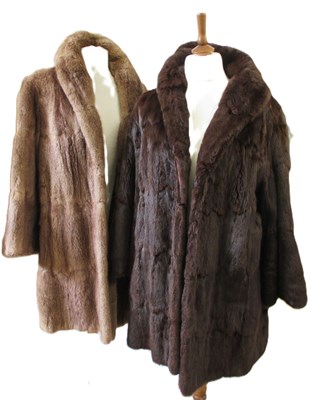Lot 678 - Two fur coats, one by Garlands of Norwich