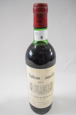 Lot 6 - 1975 Chateau Lamothe, 1er Cotes de Bordeaux, 1...