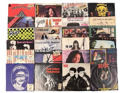 Lot 209 - A collection of 7'' vinyl singles, rock, punk,...