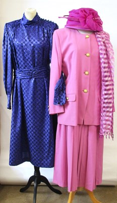 Lot 19 - 1980's ladys wear: to include a pink two piece...