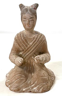 Lot 204 - A terracotta tomb figure in Tang Dynasty style,...
