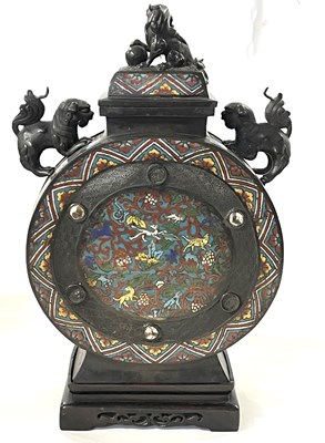 Lot 225 - A Ming style sensor with Cloisonne style...
