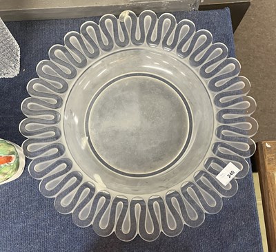 Lot 271 - A large Verlys Art Deco style dish, 43cm diameter