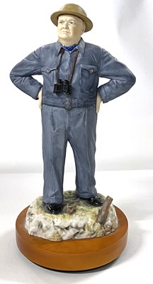 Lot 336 - Worcester Ashmor Figure of Sir Winston Churchill