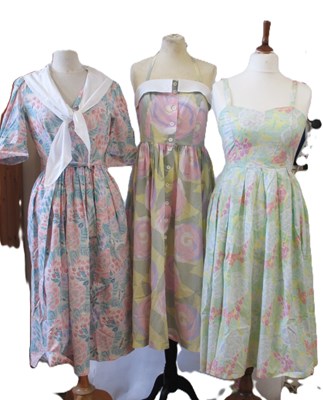 Lot 15 - Three 1980's Laura Ashley printed cotton...