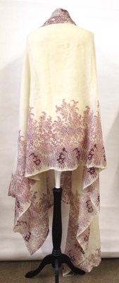 Lot 109 - A printed cotton shawl/throw, approx. 256 x 162cm