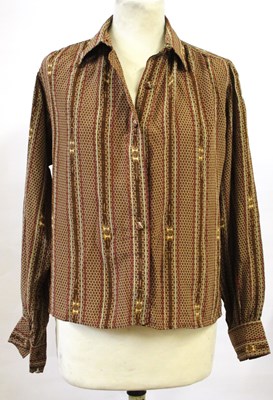 Lot 25 - A lady's vintage Gucci silk blouse, with...