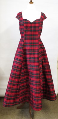 Lot 41 - A Monsoon Twilight tartan dress, with cap...