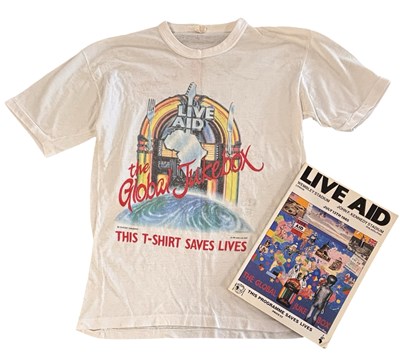 Lot 202 - LIVE AID: T-shirt and official programme