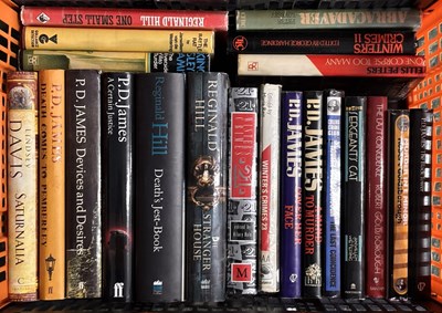 Lot 834 - ONE BOX: Crime fiction hardbacks in...
