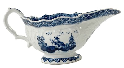 Lot 271 - A Bow porcelain sauce boat circa 1765 with...