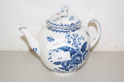 Lot 44 - A Booths Worcester style teapot and cover with...