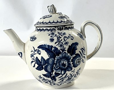 Lot 44 - A Booths Worcester style teapot and cover with...